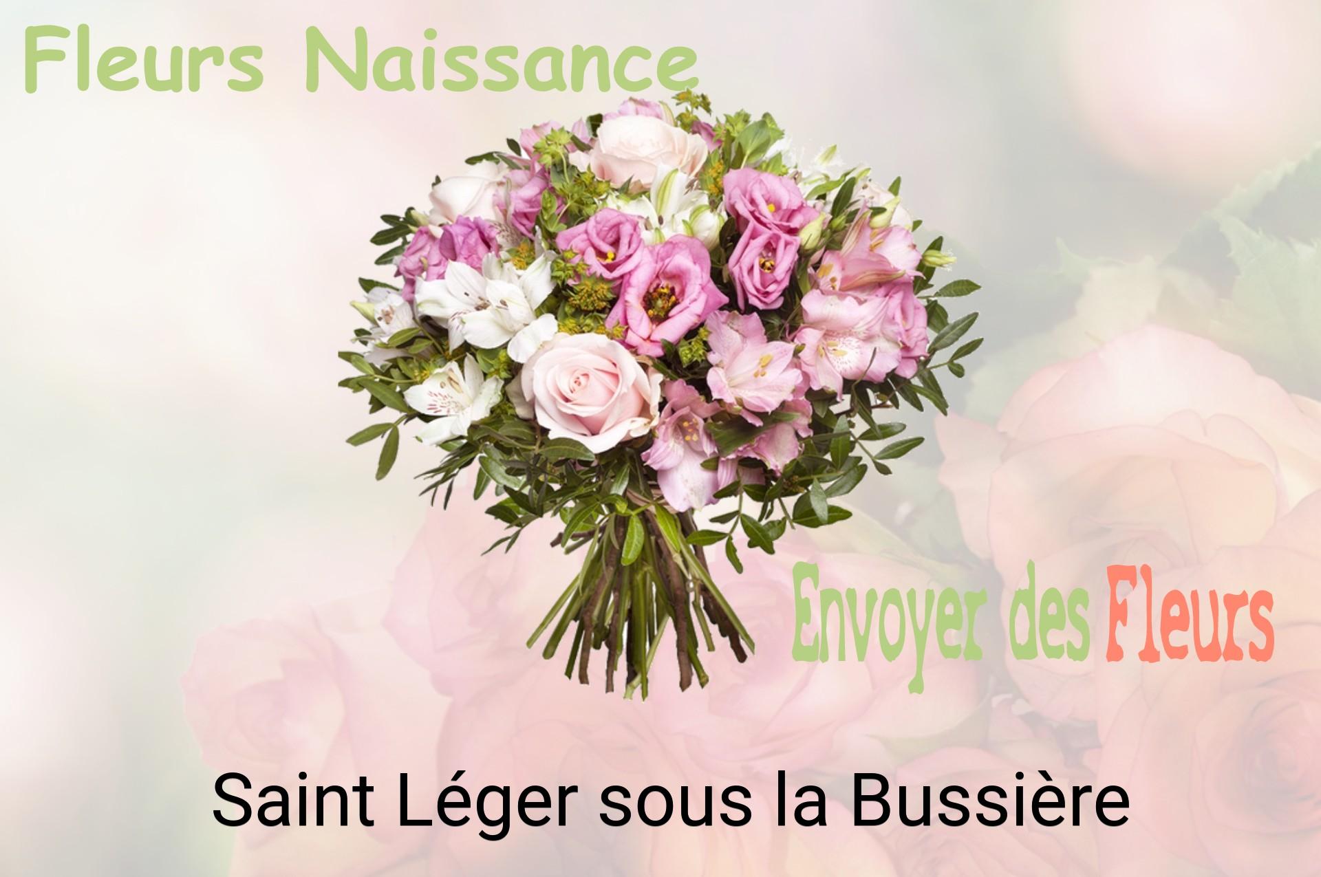 Bouquet de fleurs de naissance livré à Saint-Léger-sous-la-Bussière